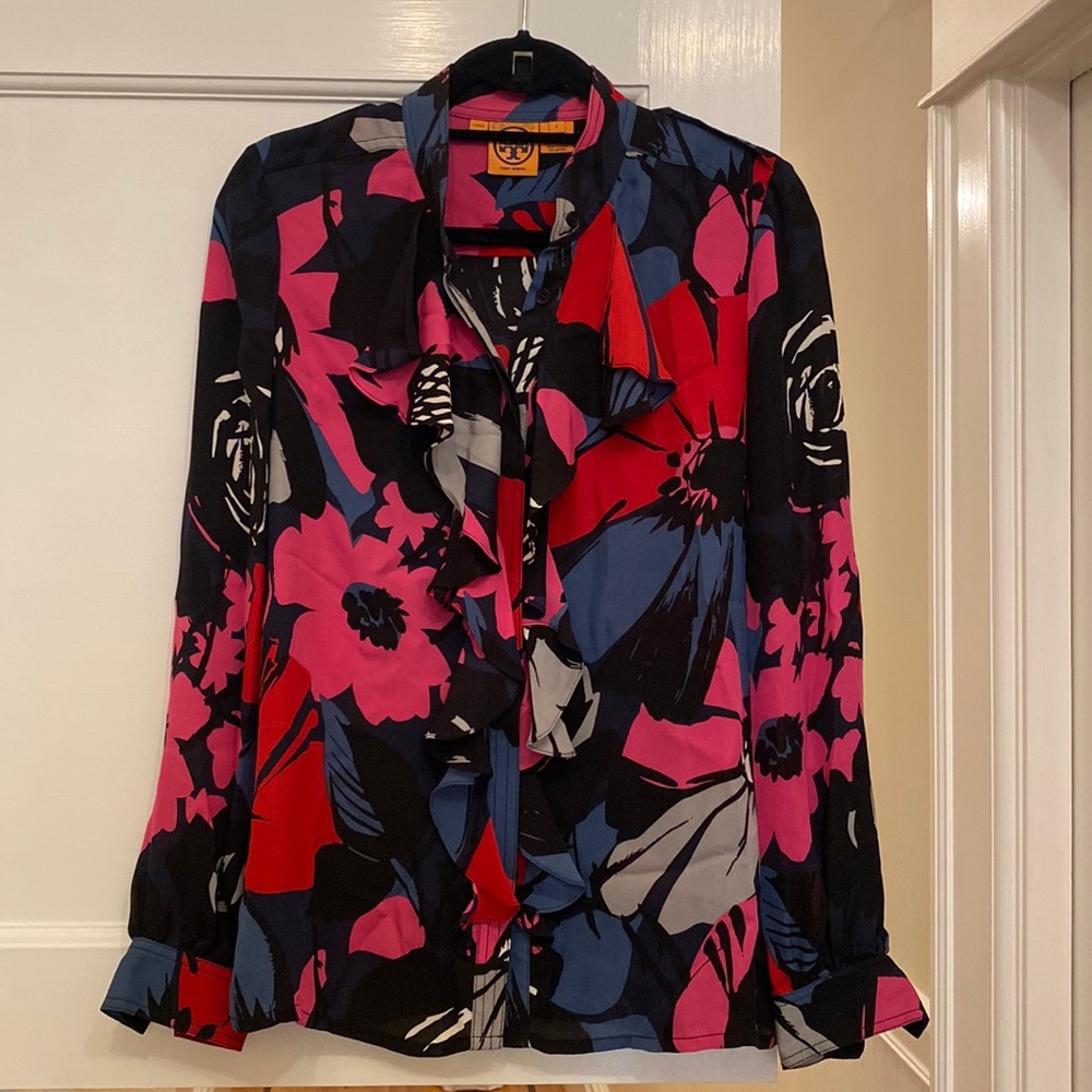 Tory Burch Floral Blouse